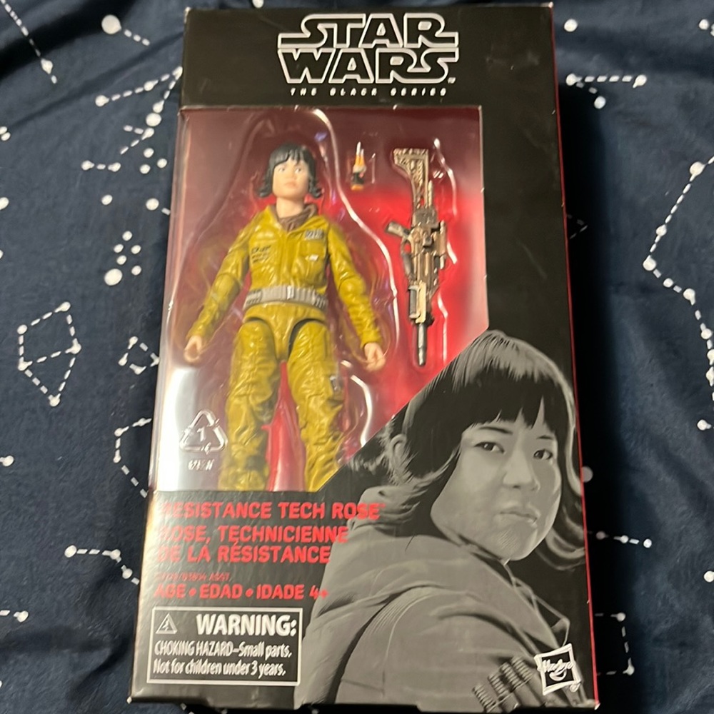 New in Box Star Wars Black Series Rose Tico Figure